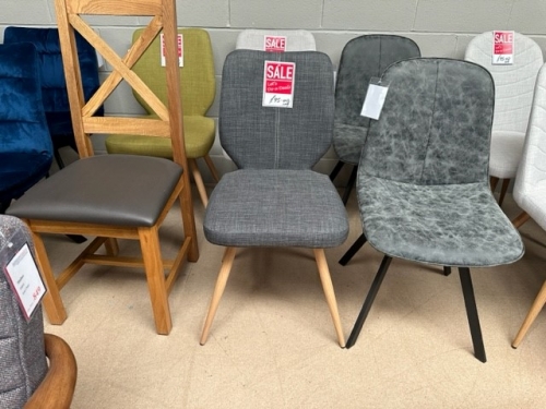 Stockholm Low Back Dining Chair - Slate