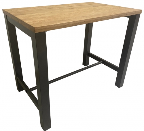 Telford Industrial Oak Large Bar Table