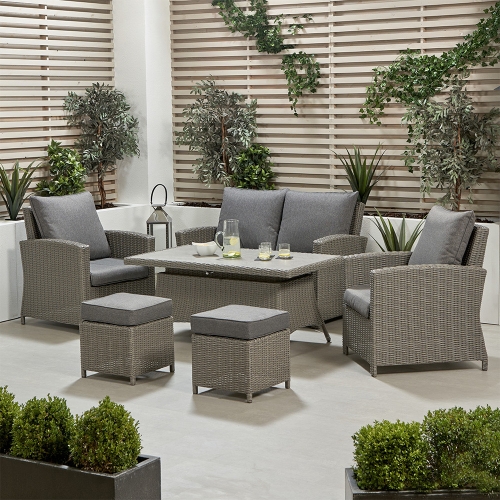 Amalfi Rattan 6 Seat Lounge Set