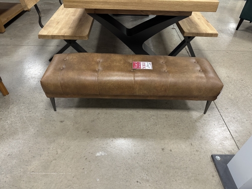 Milan Leather Footstool