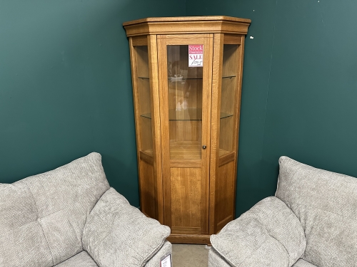 Merino Glazed Corner Cupboard
