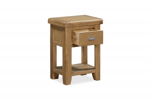 Milby Oak 1 Drawer Bedside