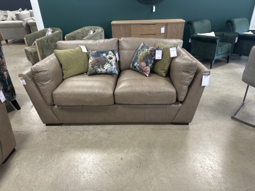 Hutton Leather 2 Seat Sofa