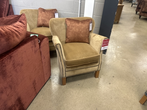 Oscar Tub Chair - Butterscotch Velvet