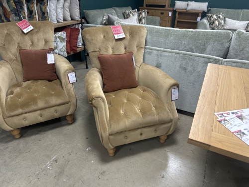 Charlie Butterscotch Velvet Chair