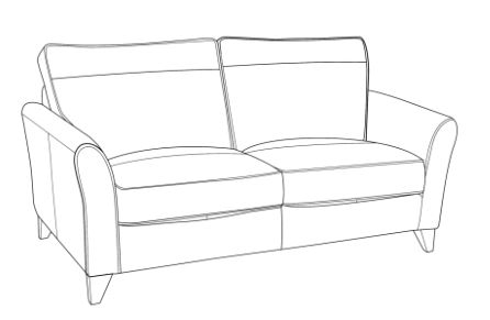 Newby Leather 2 Seat Sofa