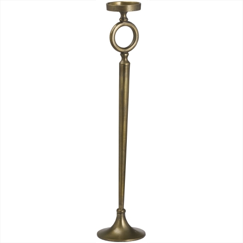 Ohlson Antique Brass Cast Large Decor Candle Stand