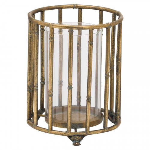 Metallic Bamboo Lantern 