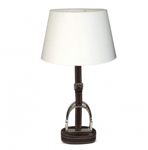 Brown Stirrup Lamp 