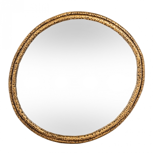 Nahla Medium Mirror With Dimpled Frame
