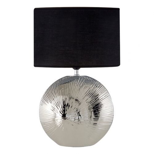 Hattie Silver Rib Ceramic Lamp