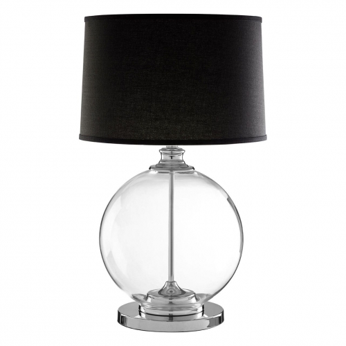 Edna Glass Ball/Chrome Table Lamp