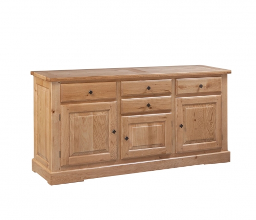 Hebden Solid Oak 3 Door 4 Drawer Sideboard
