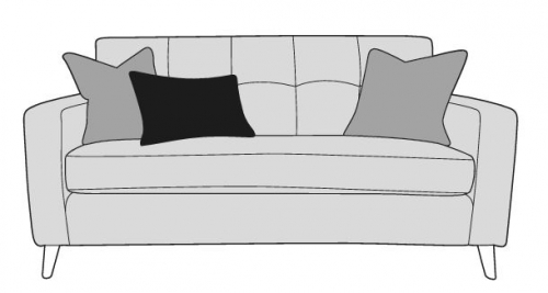 Kirkham Fabric 3 Seat Sofa