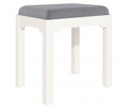 Ascot White Dressing Table Stool