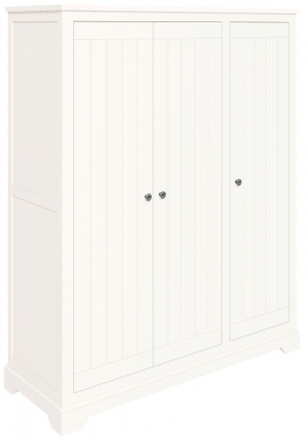 Ascot White Full Hanging Triple Wardrobe 