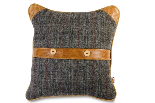 Heritage Belt & Button Cushion - Uist Night FT