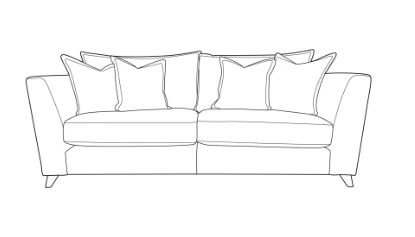 Sinderby Fabric 4 Seat Sofa