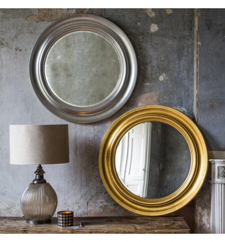 Trevose Round Gold Mirror 