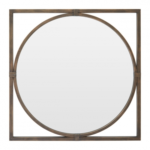 Bronze Square Wall Mirror