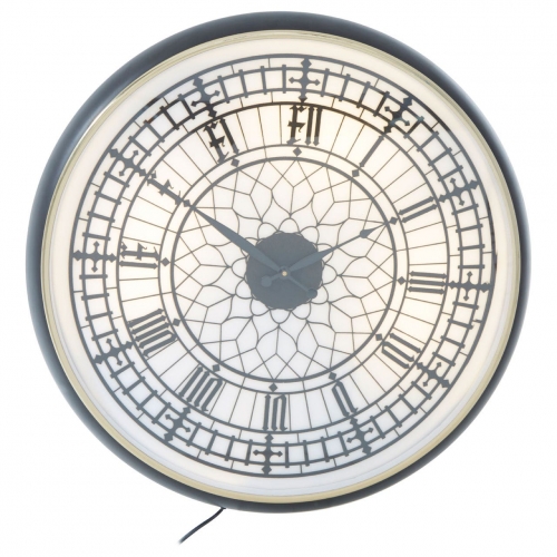 Mateo Wall Clock- Black/White