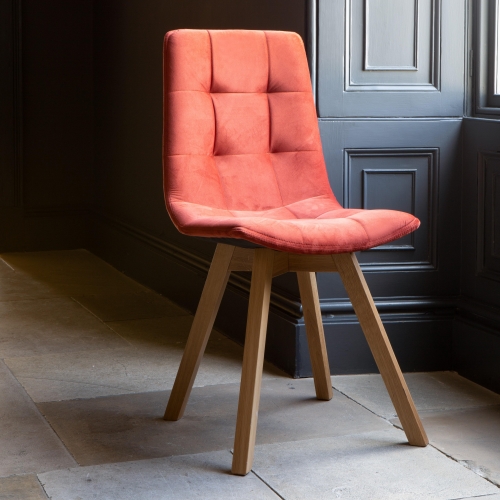 Harewood Dining Chair Smoked Leg - Amber