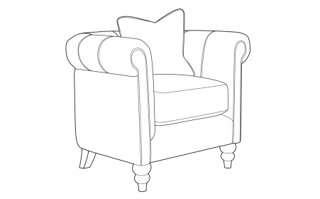 Annabelle Fabric Accent Chair