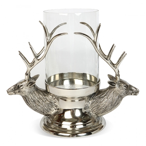 Stag Head Hurricane Lantern