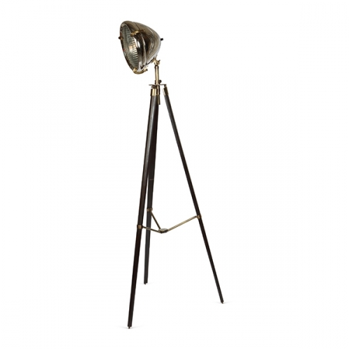 Bentley Floor Lamp with Natural Wood Tripod