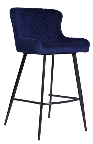 Brimstone Bar Stool - Blue Velvet