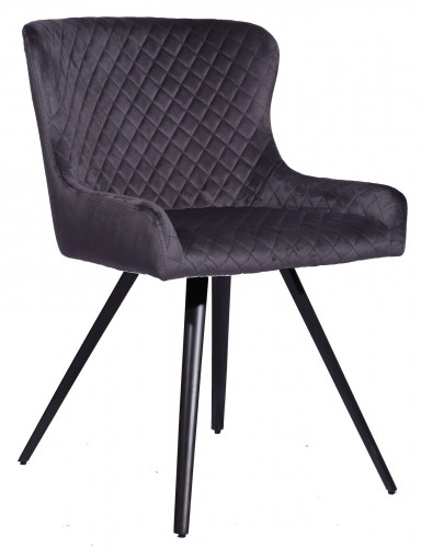 Brimstone Dining Chair - Grey Velvet