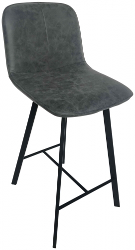 Manhattan Industrial Bar Stool- Grey