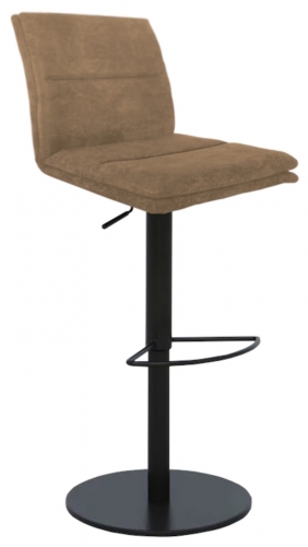 Hamden Industrial Adjustable Bar Stool - Taupe