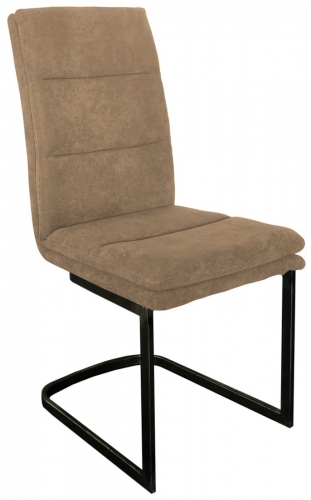 Hamden Industrial Cantilever Dining Chair - Taupe