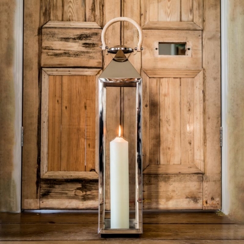 Medium Tall Venetian Lantern With Wooden Handle