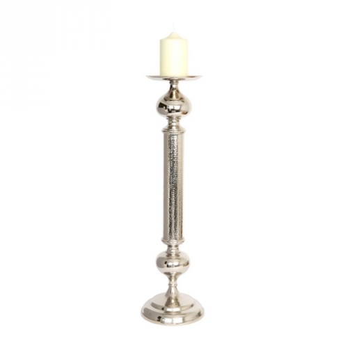Medium Aluminium Pillar Candle Holder