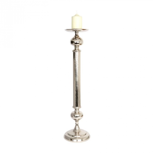 Large Aluminium Pillar Candle Holder