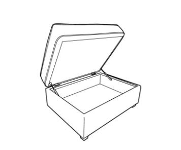 FIley Fabric Storage Stool