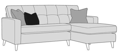 Kirkham Fabric Chaise Sofa