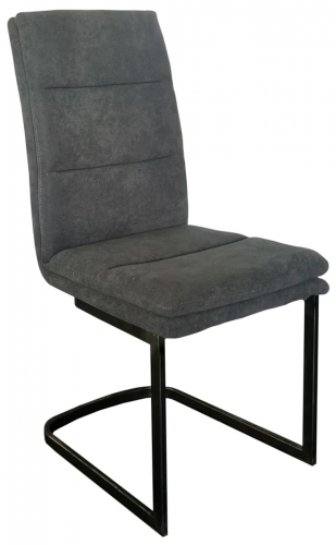 Hamden Industrial Cantilever Dining Chair - Grey