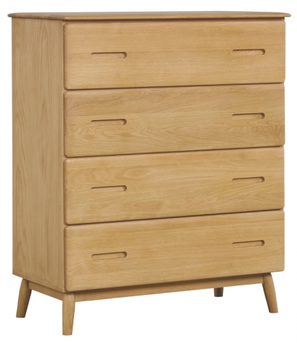 Stockholm Oak 4 Drawer Chest