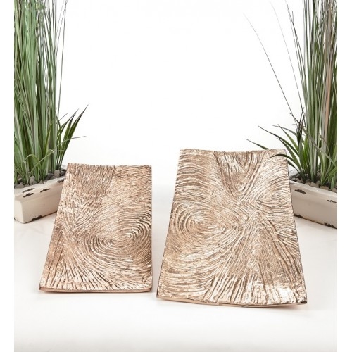 Copper Finish Trays set of 2