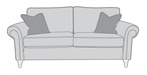 Tanfield Fabric 3 Seat Sofa