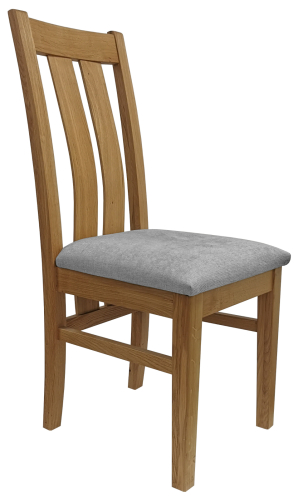 Tanfield Oak Dining Chair - Light Grey