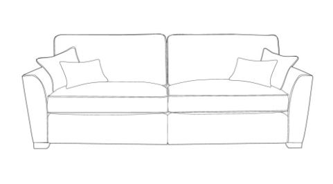 Filey Fabric 4 Seat Sofa