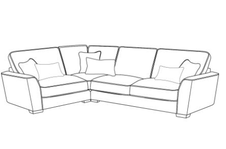 Filey Fabric L Shaped Corner Group