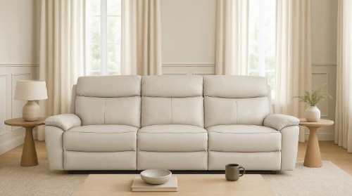 Florence 3 Seat Leather Recliner