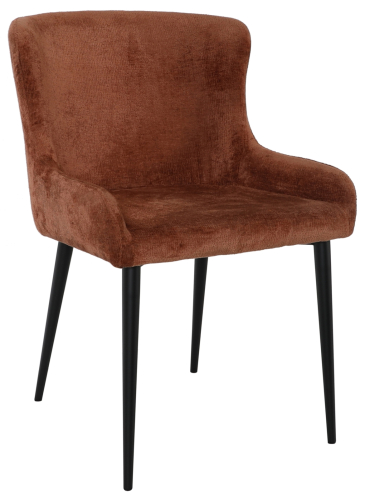 Chicago Upholstered Dining Chair - Rust