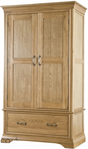 Rochelle French Oak 1 Drawer Wardrobe