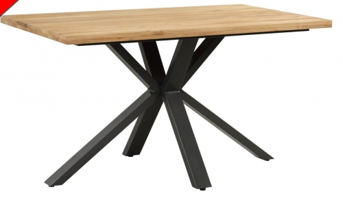 Telford Industrial Oak 135cm Compact Dining table